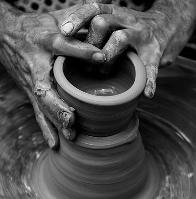 Pottery work